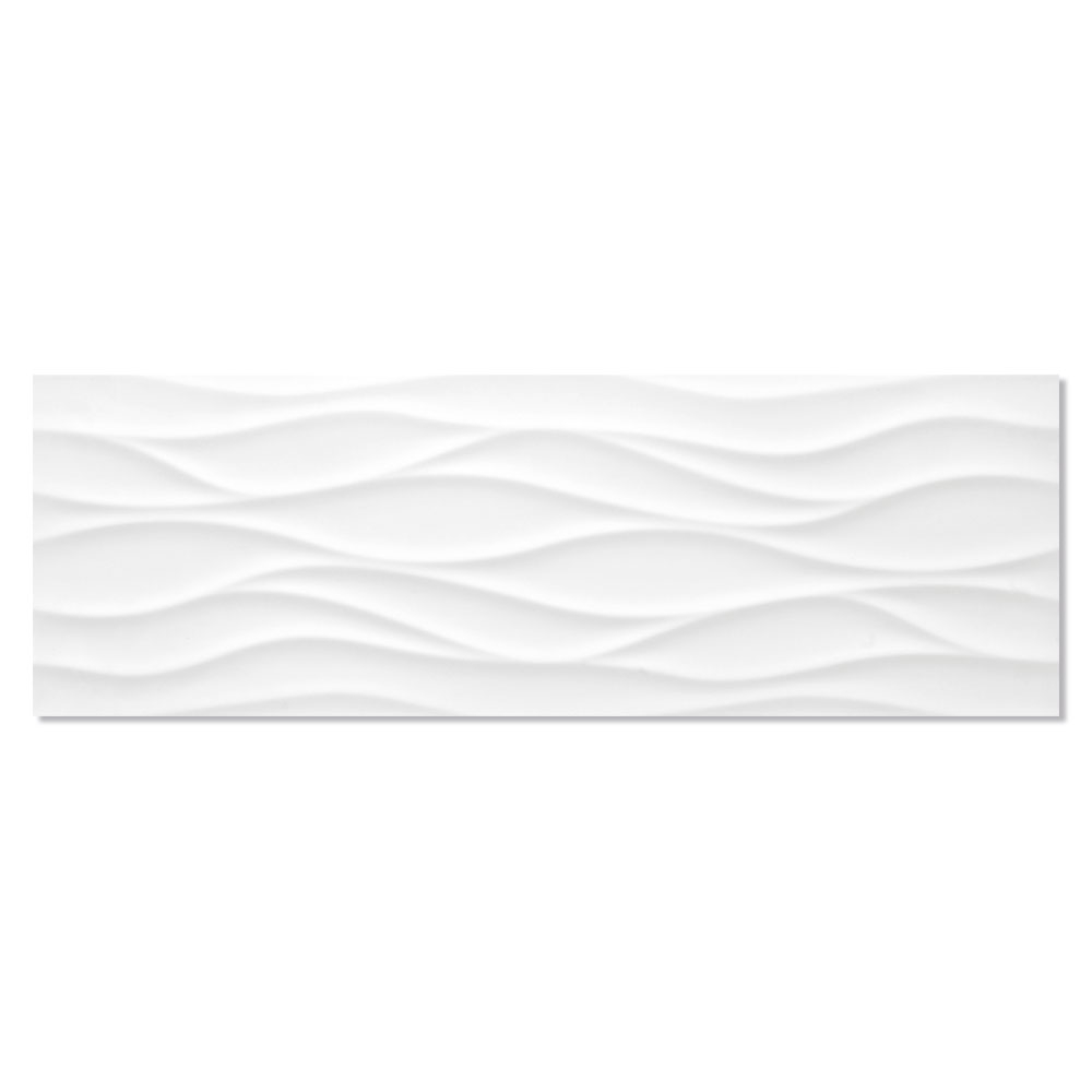 Veggflis Sun Brisa Hvit Matt Relieff 25x75 cm